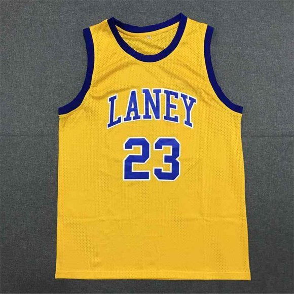 NBA Michael Jordan Laney High School Edition #23 Jerseys Yellow - Picture 1 of 5